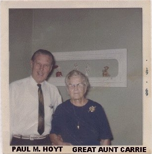 Carrie M. (Hoyt) Colegrove with Paul M. Hoyt, in 1969, at 319 Clark St., Clinton, MI