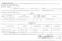 Hugh H Hoyt Birth Certificate