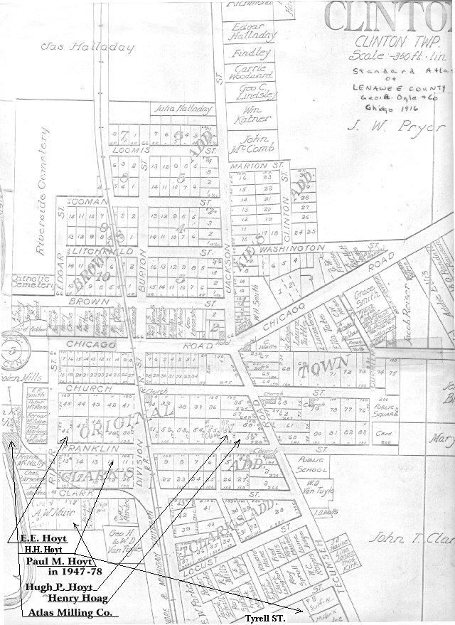 S. Clinton Plat Map 1916
