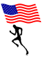 American Flag Runner Gif