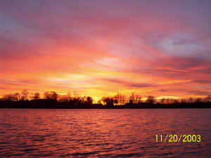 Hessler Sunset Myers Lake Rockford MI 10-20-03