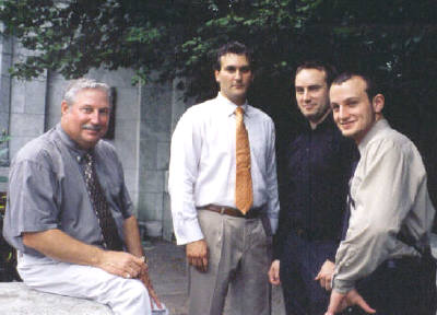 John E Hoyt & 3 sons on Joshs Wedding Reheasal 08-15-2003